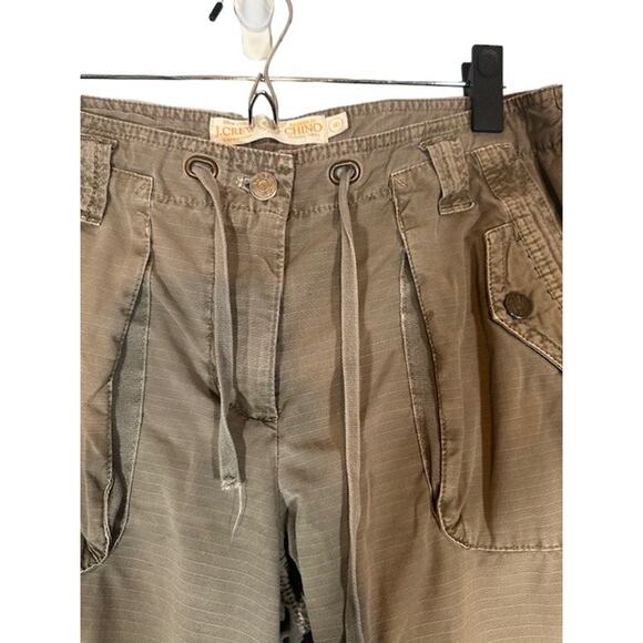 J. Crew Beige City Fit Broken-In Chino Capri Cropped Cotton Pants Women Sz 8 - Picture 4 of 11